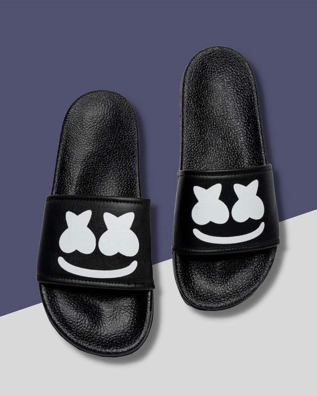 Shop Men's Black Latest Flip Flops & Sliders-Front