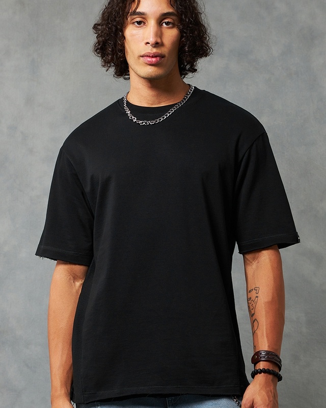 Men's Black Oversized T-shirt
