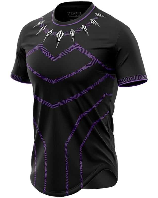 Shop Men's Black Panther Supersuit Graphic Printed T-shirt-Front