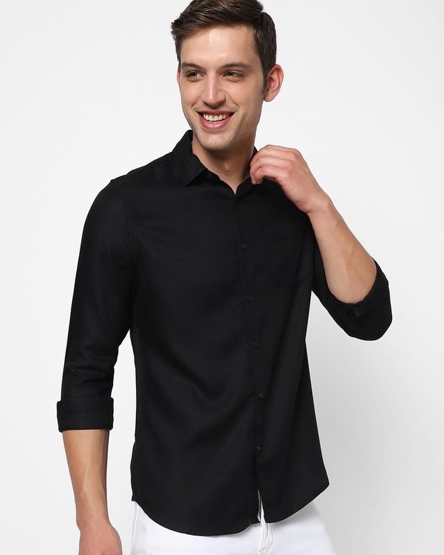Shop Men's Black Shirt-Front
