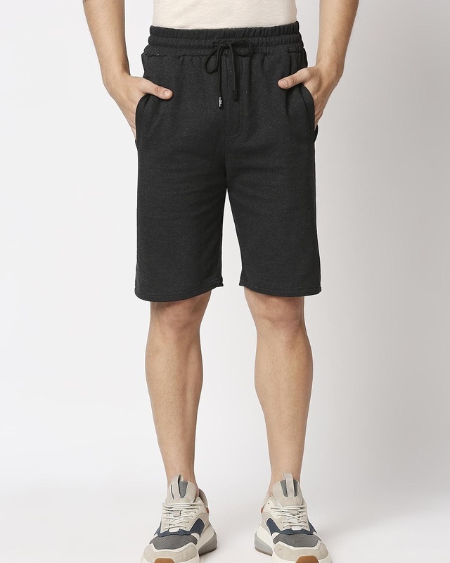 Shop Men's Black Shorts-Front