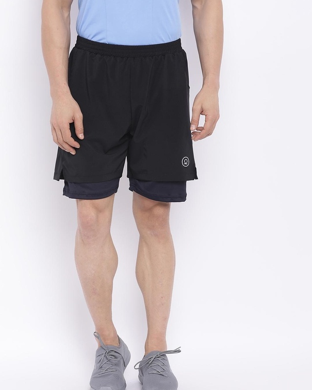 Shop Men's Black Shorts-Front