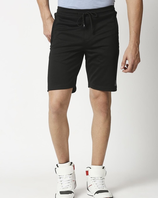 Shop Men's Black Shorts-Front
