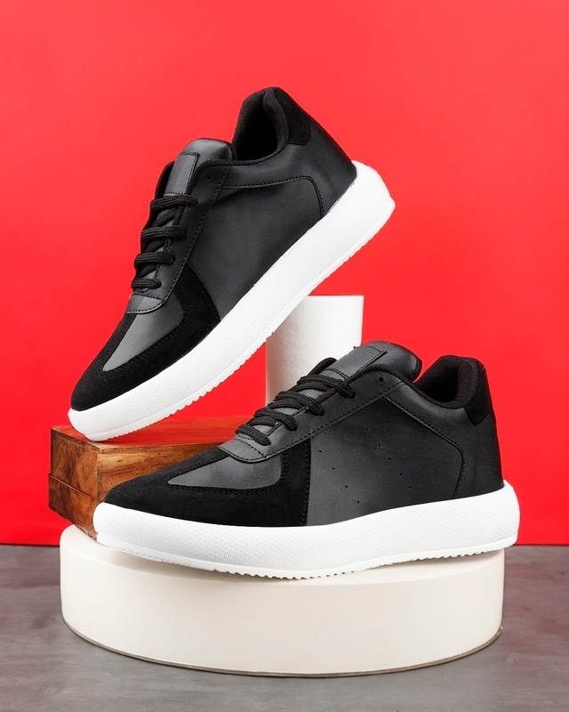 Shop Men's Black Sneakers-Front