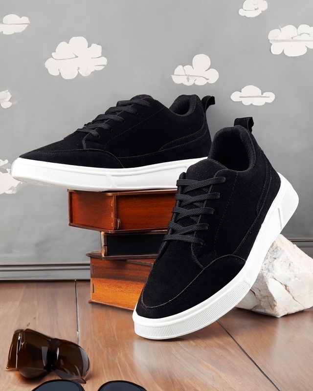 Shop Men's Black Sneakers-Front