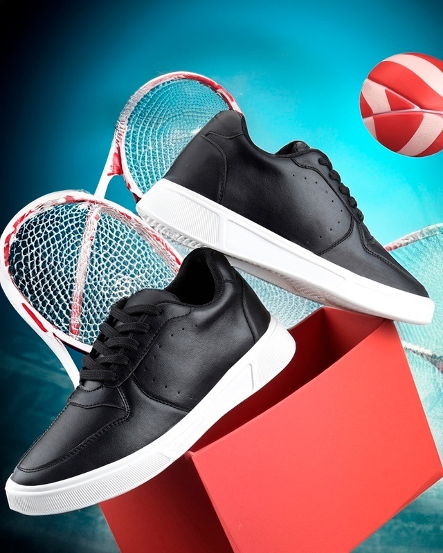 Shop Men's Black Sneakers-Front