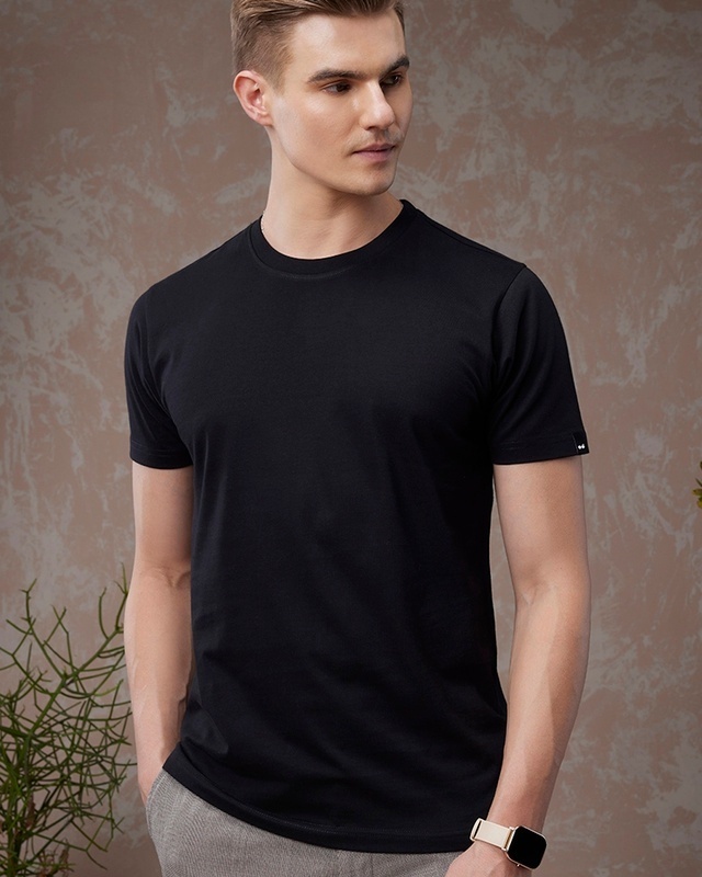 Shop Men's Black T-shirt-Front