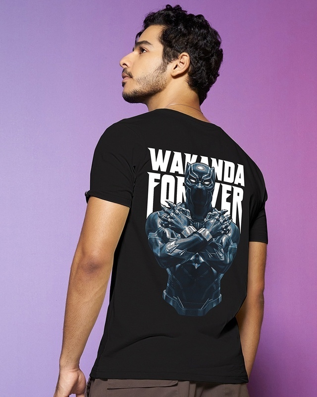Shop Men's Black The King Graphic Printed T-shirt-Front