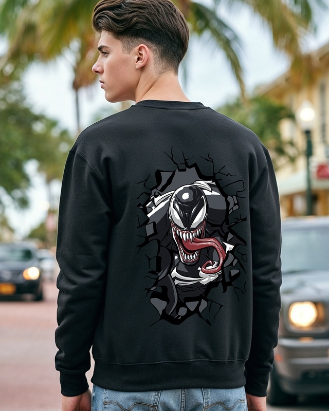 Black venom hoodie online