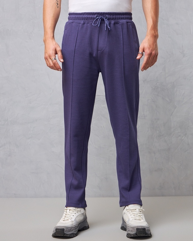 Shop Men's Blue Track Pants-Front