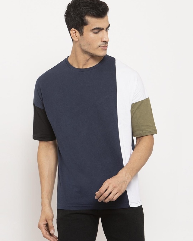 Buy Bewakoof Men's Block 100% Cotton Vest - Oversized Fit, V-Neck