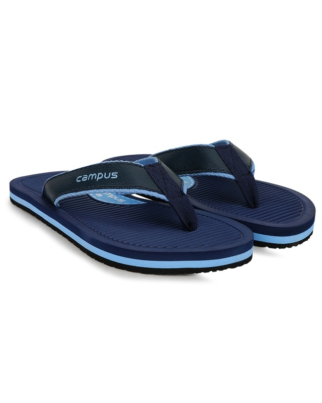 Shop Men's Blue Flip Flops-Front