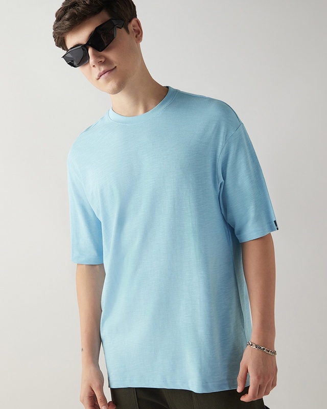Men's Blue Oversized T-shirt
