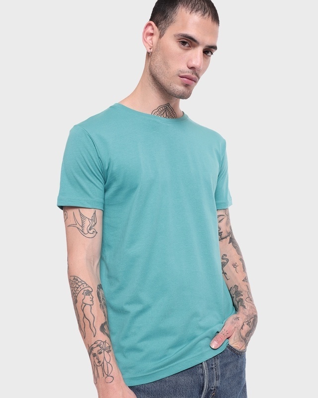 Shop Men's Blue T-shirt-Front