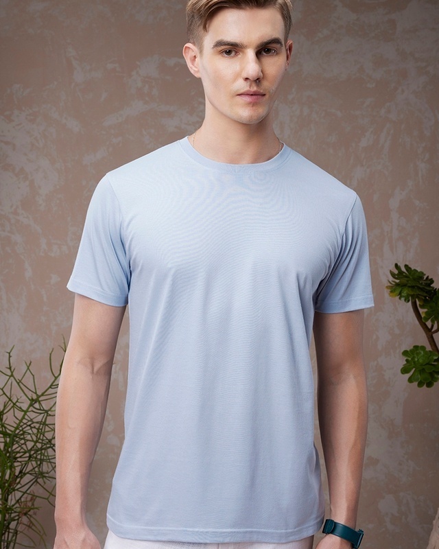 Shop Men's Blue T-shirt-Front