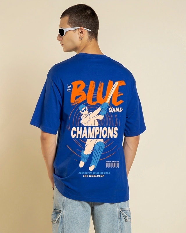 Men's Blue Graphic Tees