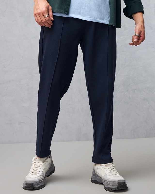 Shop Men's Blue Track Pants-Front