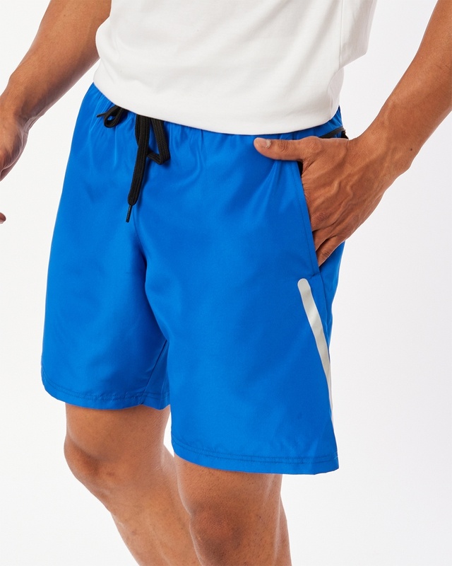 Shop Men's Blue Utility Shorts-Front