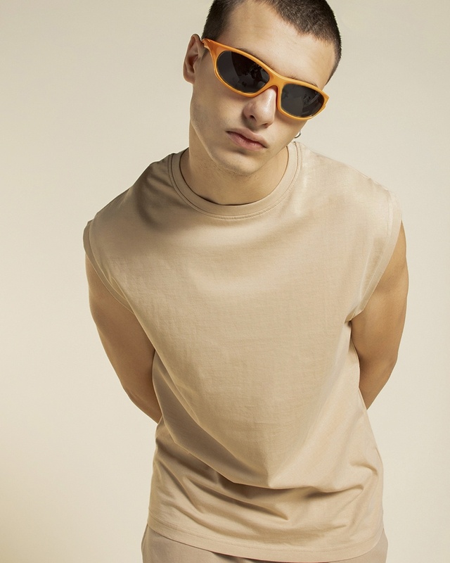 Shop Men's Brown Boxy Fit Vest-Front