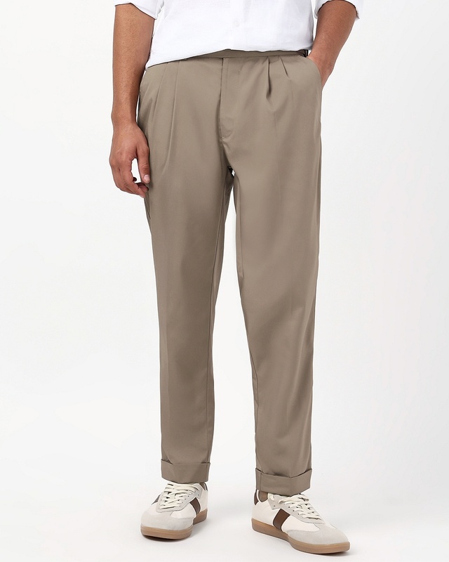 Shop Men's Brown Gurkha Pants-Front