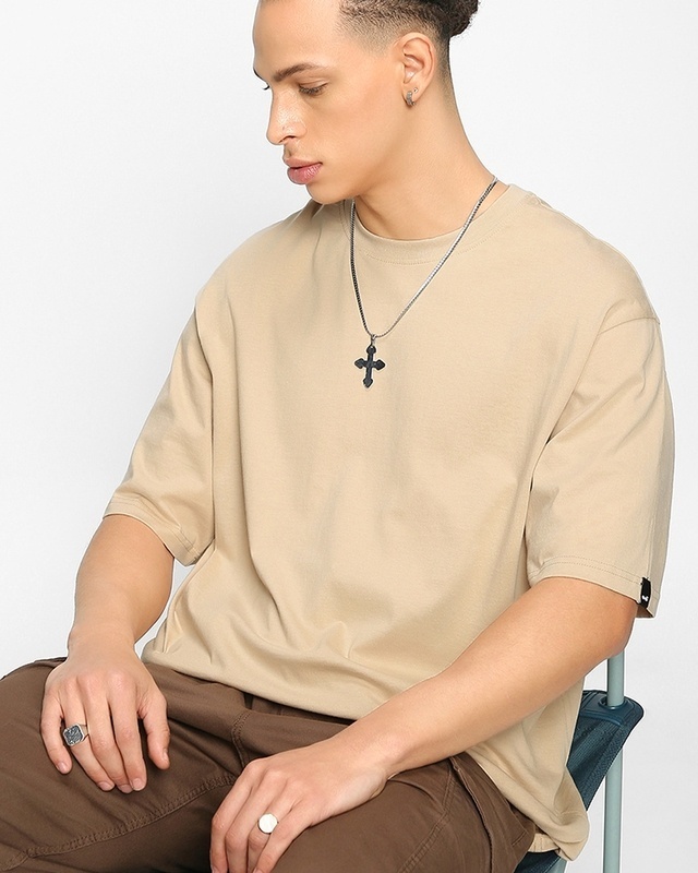 Men's Brown Oversized T-shirt