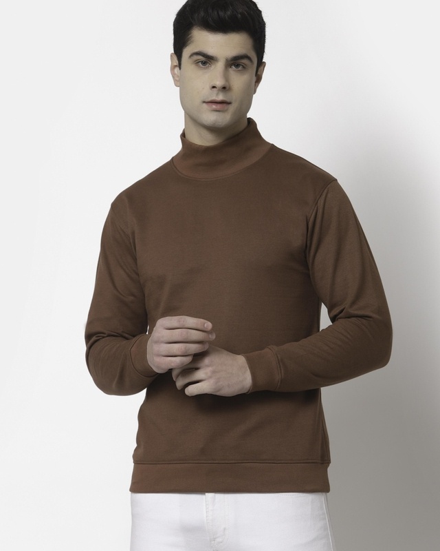 Shop Men's Brown Sweatshirt-Front