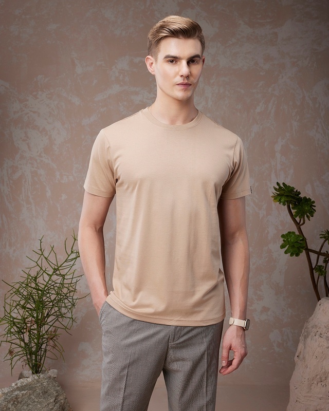 Shop Men's Brown T-shirt-Front