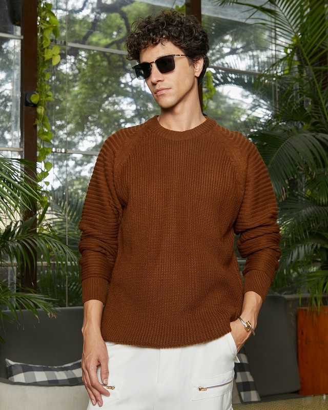 Men's Chocolate Brown Sweater