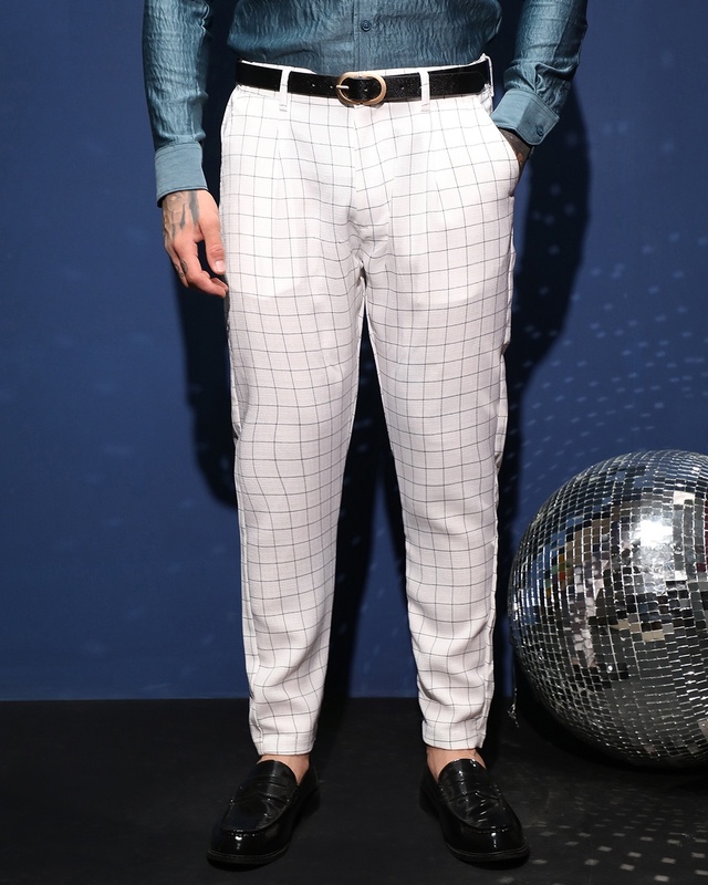 Men's Cream White Pants