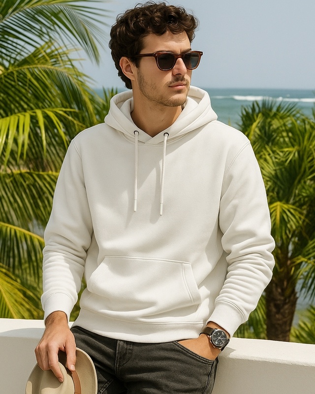 Shop Men's Gardenia Oversized Hoodies-Front