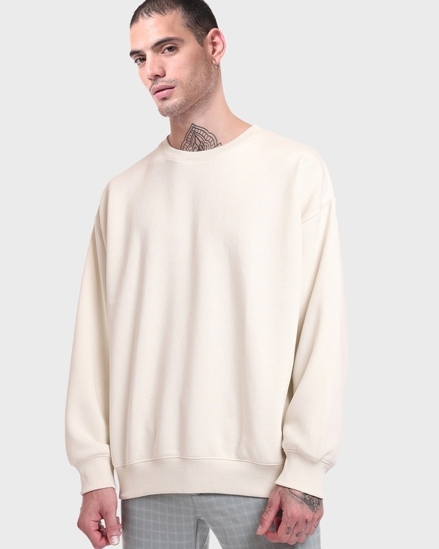 Shop Men's Gardenia Oversized Sweatshirt-Front