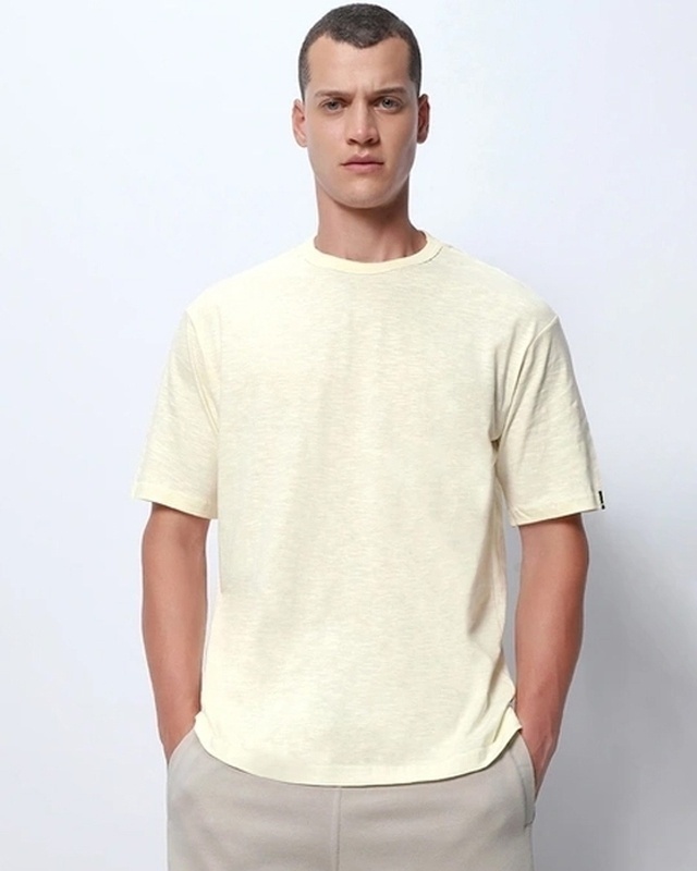 Shop Men's Gardenia Oversized T-shirt-Front