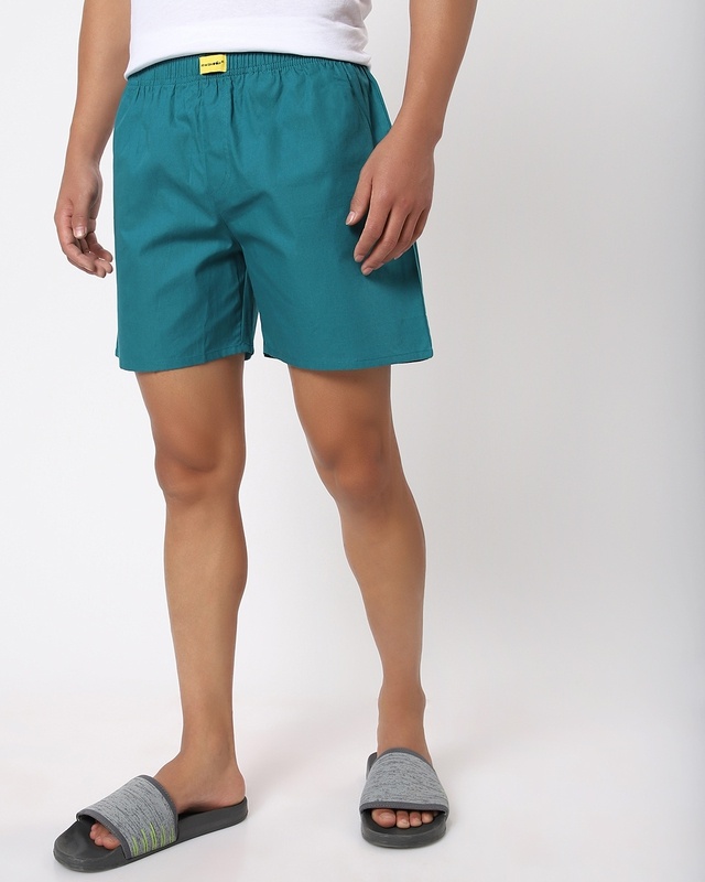 Shop Men's Green Boxers-Front