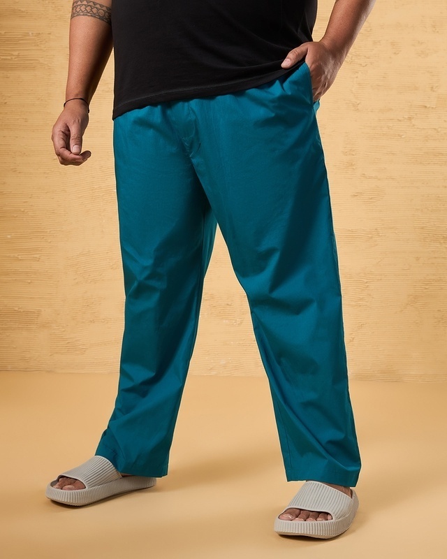 Shop Men's Green Plus Size Pyjamas-Front