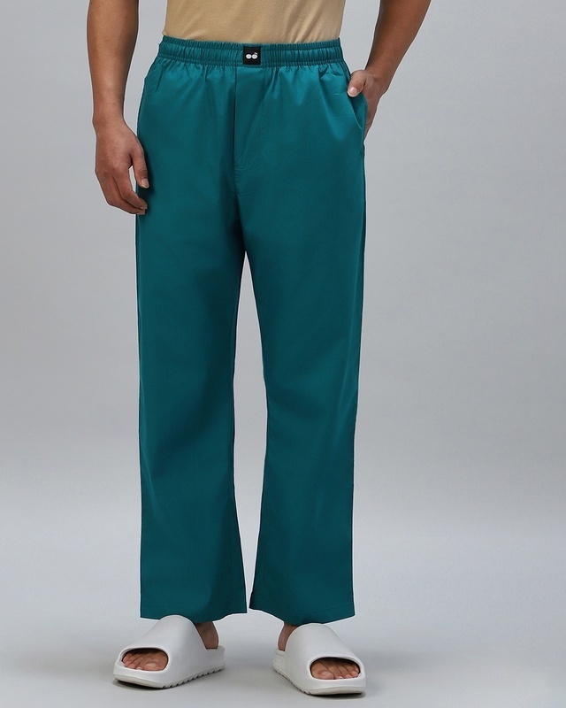 Shop Men's Green Pyjamas-Front
