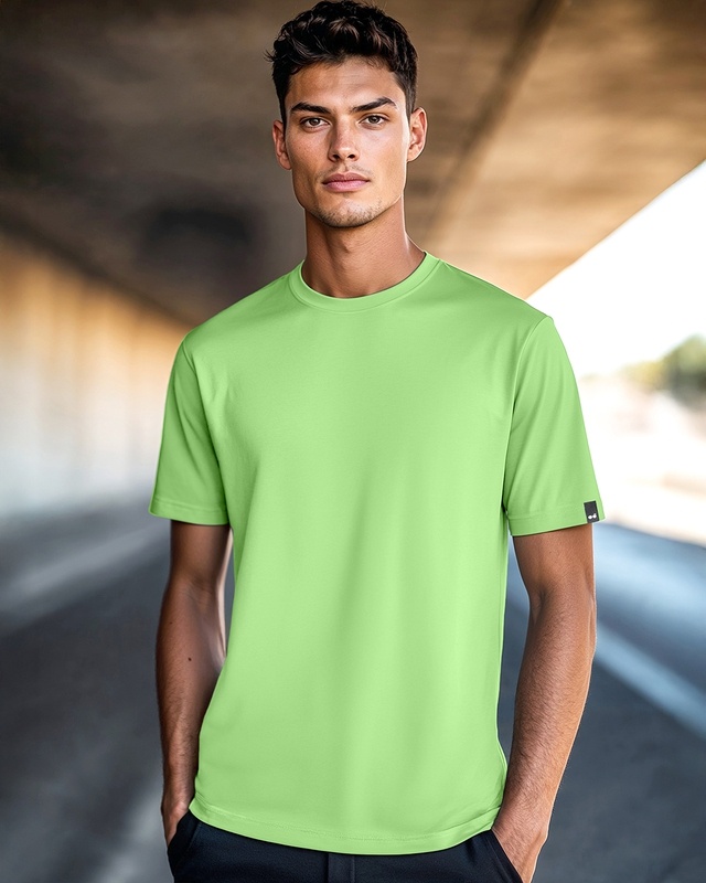 Shop Men's Green T-Shirt-Front