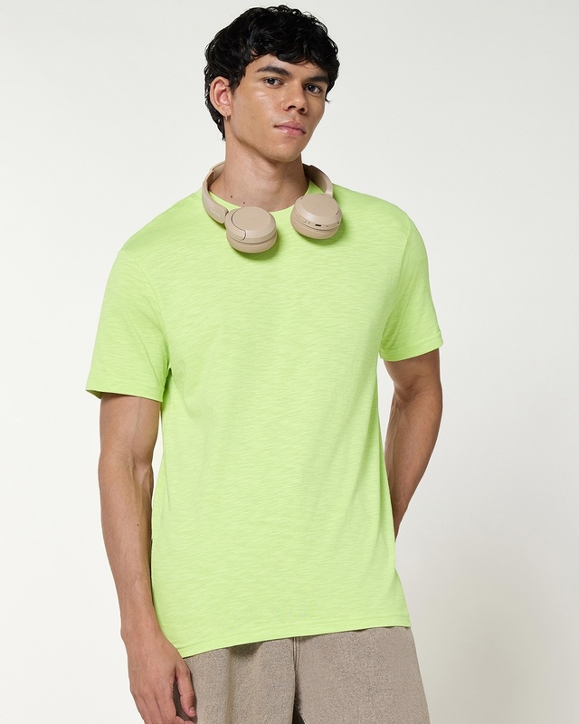 Shop Men's Green T-shirt-Front