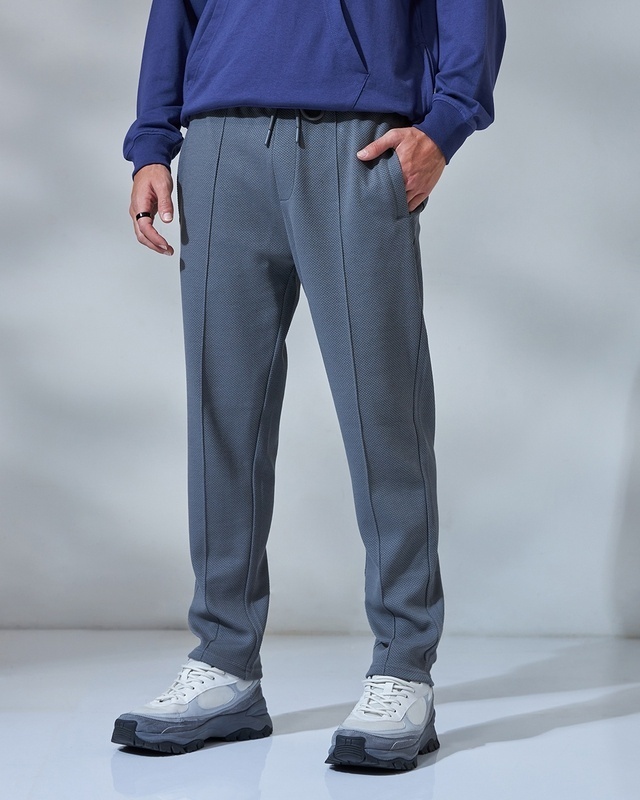 Buy Louis Philippe Navy Cotton Slim Fit Track Pants for Mens Online @ Tata  CLiQ