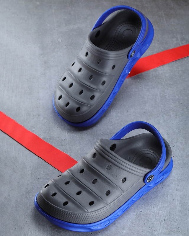 Shop Men's Grey Clogs-Front