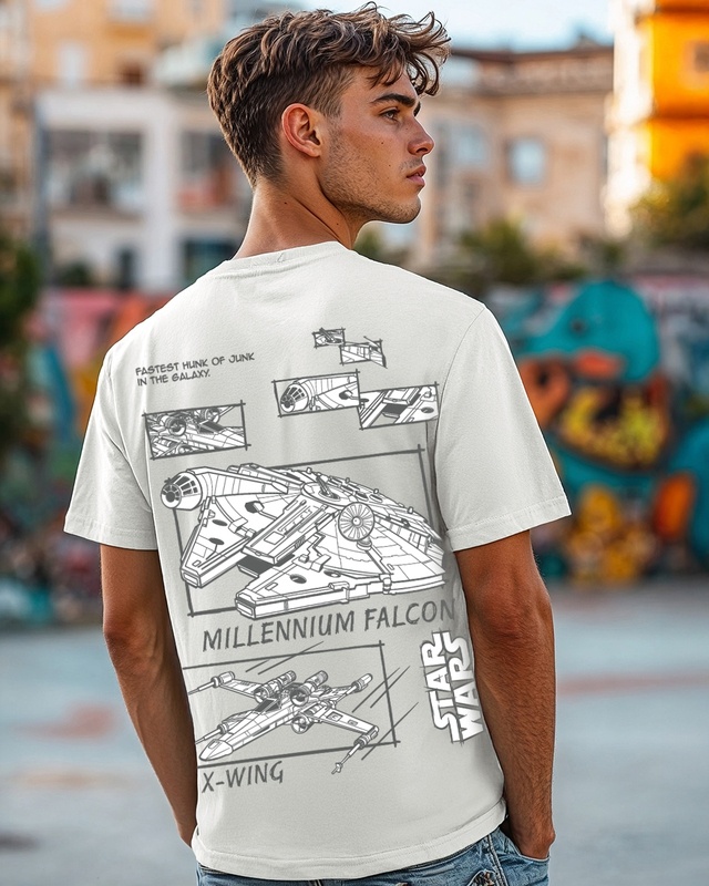 Shop Men's Grey Hunk Of Junk Graphic Printed T-shirt-Front