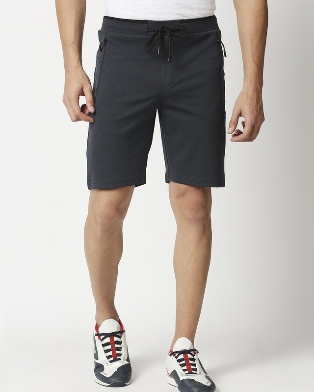 Shop Men's Grey Shorts-Front