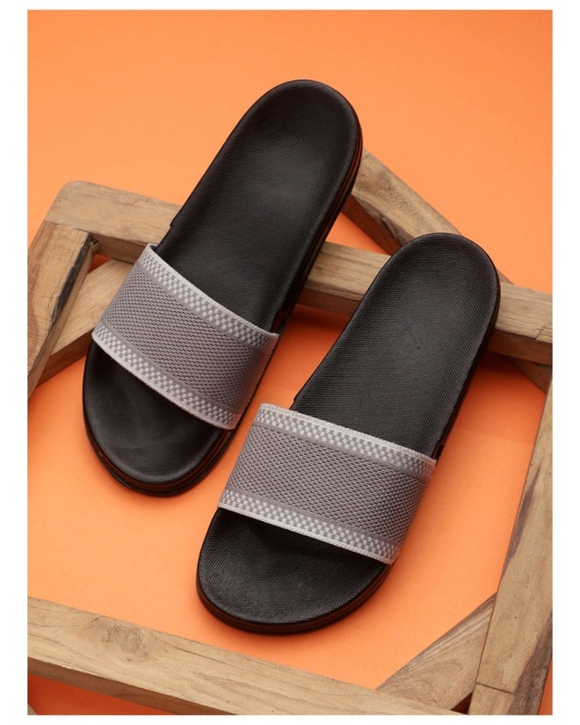 Shop Men's Grey Sliders-Front