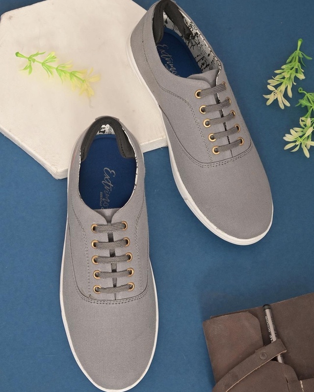 Shop Men's Grey Sneakers-Front