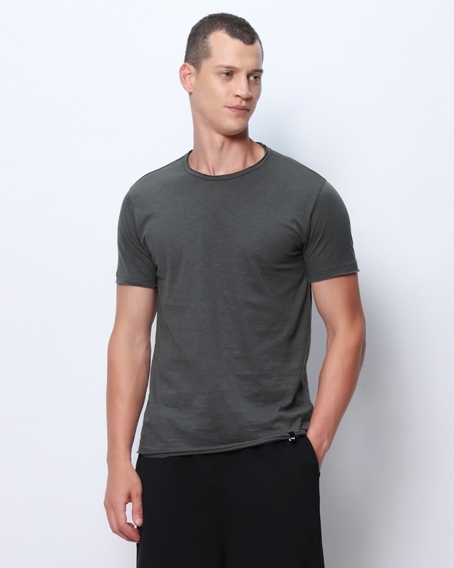Shop Men's Grey T-shirt-Front