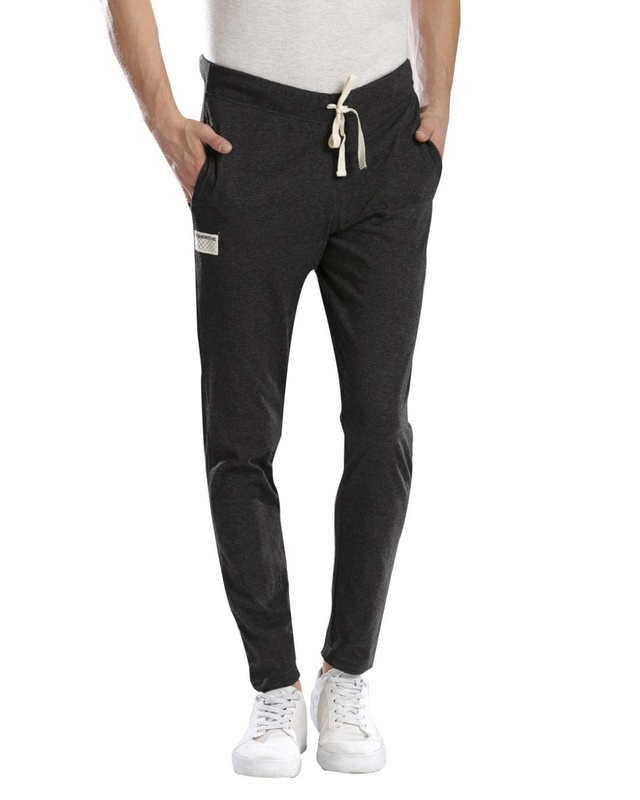 Shop Men's Grey Track Pants-Front