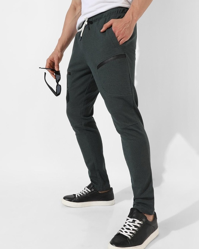 Shop Men's Grey Track Pants-Front