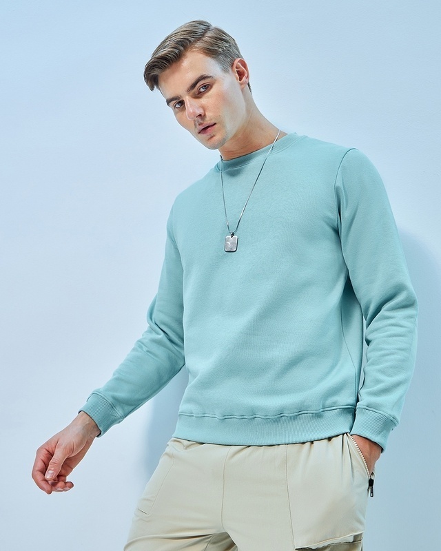 Shop Men's Green Sweatshirt-Front