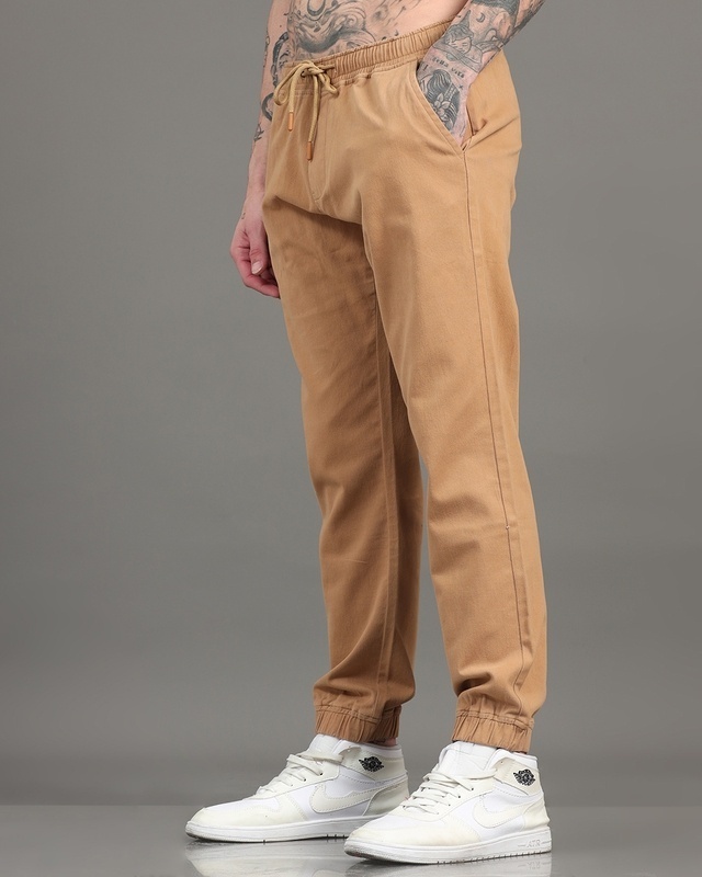 Shop Men's Brown Jogger Pants-Front