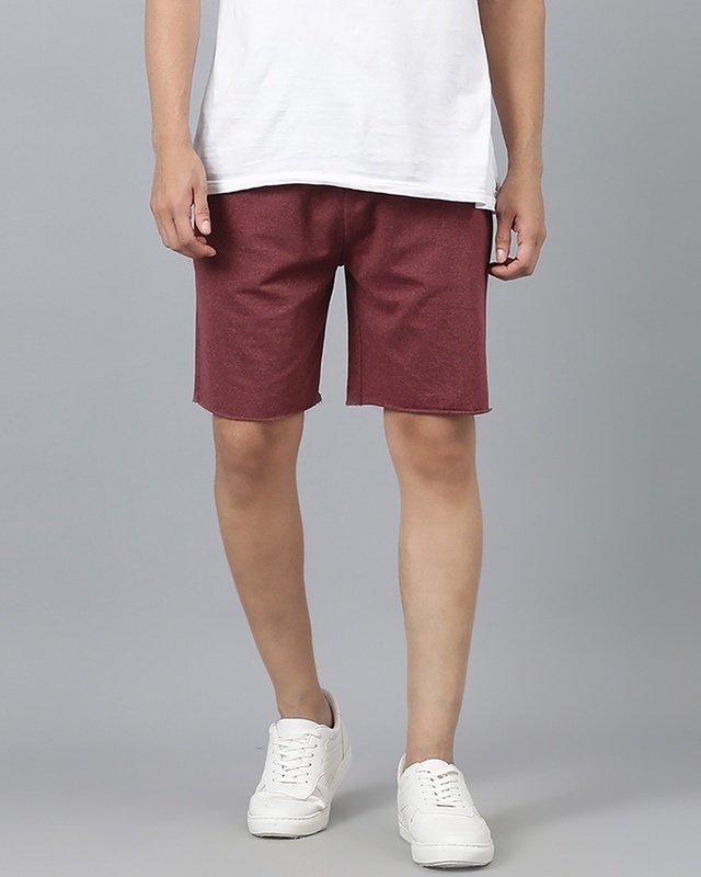 Shop Men's Maroon Shorts-Front