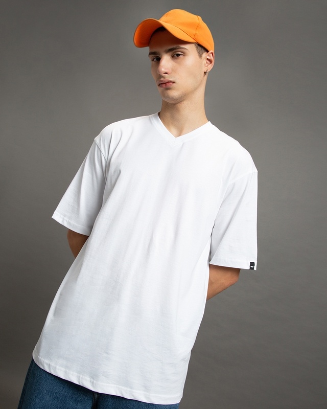 Men's White Oversized T-shirt